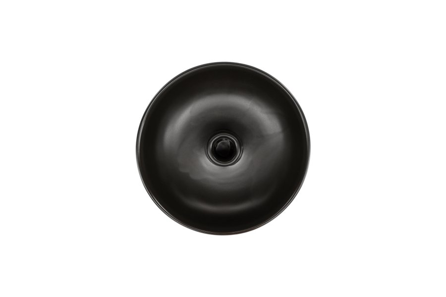 VENTURE DESIGN Posh lysestage, rund - mat sort stentj (B18x6)