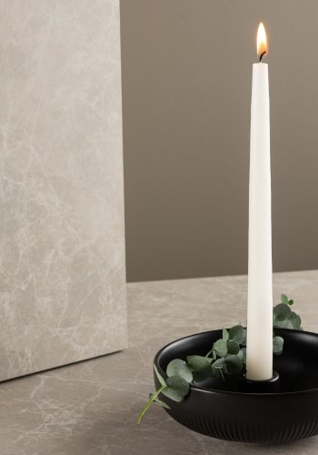 VENTURE DESIGN Posh lysestage, rund - mat sort stentj (B18x6)