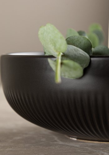 VENTURE DESIGN Posh lysestage, rund - mat sort stentj (B18x6)