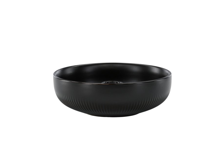 VENTURE DESIGN Posh lysestage, rund - mat sort stentj (B18x6)