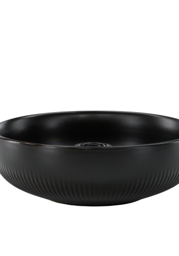 VENTURE DESIGN Posh lysestage, rund - mat sort stentj (B18x6)