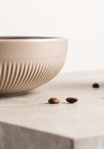 VENTURE DESIGN Posh lysestage, rund - beige stentj (B18x6)