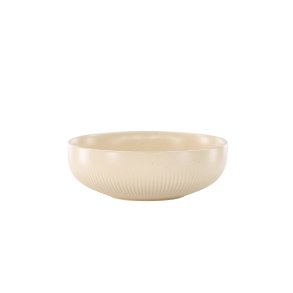 VENTURE DESIGN Posh lysestage, rund - beige/sorte prikker stentj (B18x6)