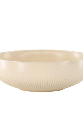 VENTURE DESIGN Posh lysestage, rund - beige/sorte prikker stentj (B18x6)