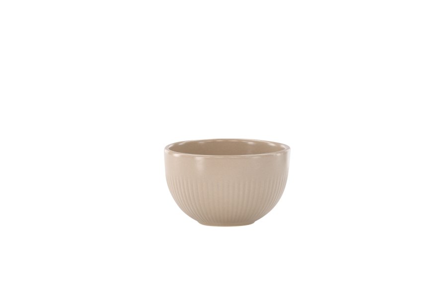 VENTURE DESIGN Posh lysestage, rund - beige stentj (B9xH6)