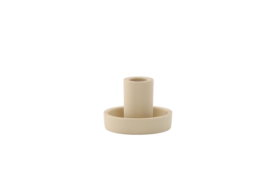 VENTURE DESIGN Ceco lysestage, rund - beige Colour Clay (B11xH6)