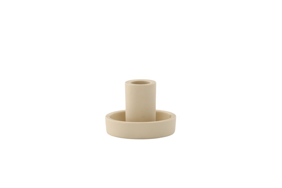 VENTURE DESIGN Ceco lysestage, rund - beige Colour Clay (B11xH6)