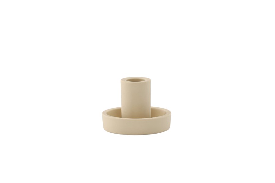 VENTURE DESIGN Ceco lysestage, rund - beige Colour Clay (B11xH6)