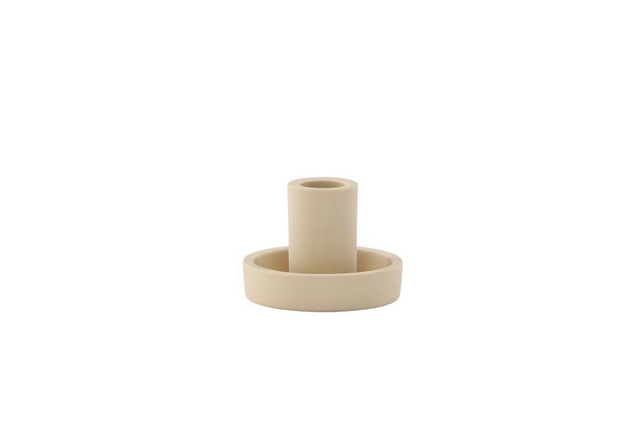 VENTURE DESIGN Ceco lysestage, rund - beige Colour Clay (B11xH6)