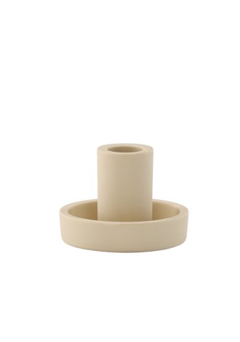 VENTURE DESIGN Ceco lysestage, rund - beige Colour Clay (B11xH6)