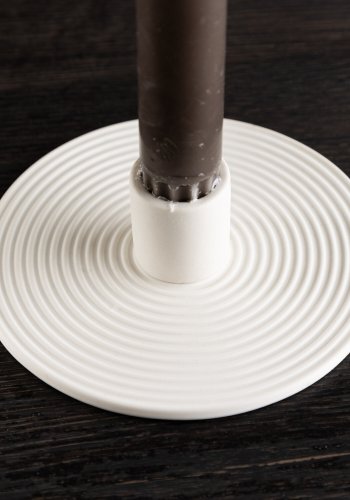 VENTURE DESIGN Dian lysestage - hvid farve ler (12xH4)