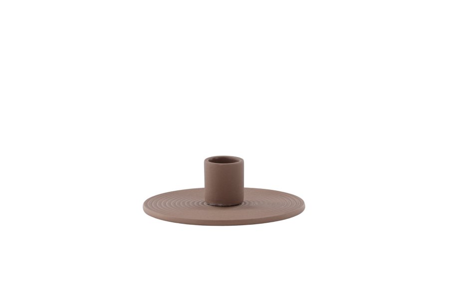 VENTURE DESIGN Dian lysestage, rund - brun Colour Clay (B12xH4)