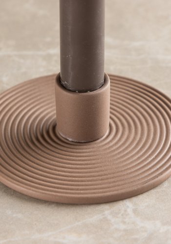 VENTURE DESIGN Dian lysestage, rund - brun Colour Clay (B12xH4)