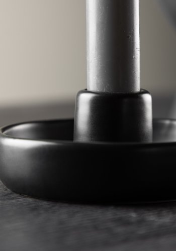 VENTURE DESIGN Otis lysestage, rund - sort stentj (11xH5)