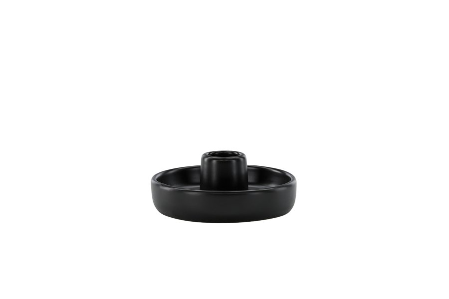 VENTURE DESIGN Otis lysestage, rund - sort stentj (11xH5)