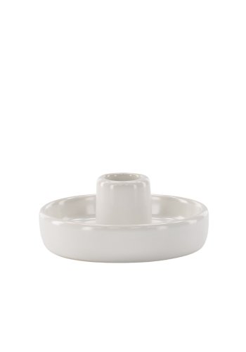 VENTURE DESIGN Otis lysestage, rund - hvid stentj (11xH5)