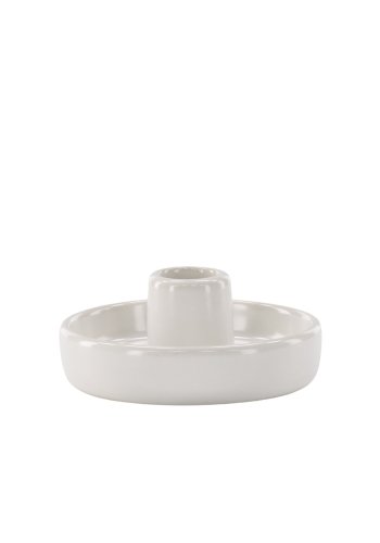 VENTURE DESIGN Otis lysestage, rund - hvid stentj (11xH5)