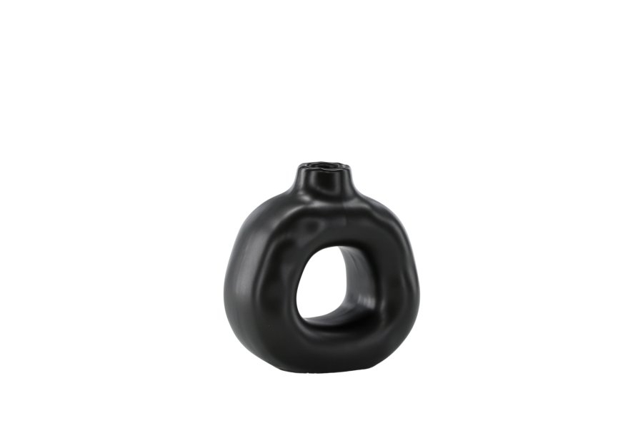 VENTURE DESIGN Judi lysestage - mat sort stentj (13x6x13H)