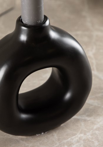 VENTURE DESIGN Judi lysestage - mat sort stentj (13x6x13H)