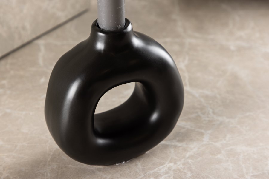 VENTURE DESIGN Judi lysestage - mat sort stentj (13x6x13H)