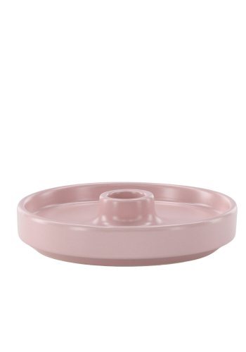 VENTURE DESIGN Bette lysestage, rund - lyserd stentj (B13xH4)