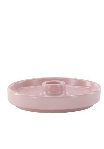 VENTURE DESIGN Bette lysestage, rund - lyserd stentj (B13xH4)