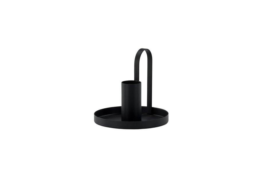 VENTURE DESIGN Crai lysestage - mat sort jern (D2xH9xB10)