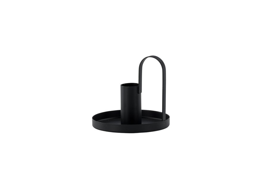 VENTURE DESIGN Crai lysestage - mat sort jern (D2xH9xB10)