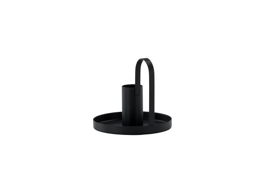 VENTURE DESIGN Crai lysestage - mat sort jern (D2xH9xB10)