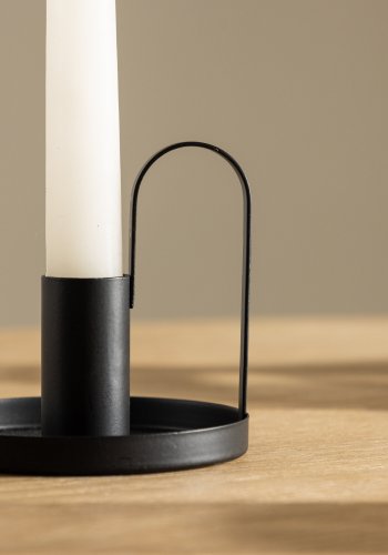 VENTURE DESIGN Crai lysestage - mat sort jern (D2xH9xB10)