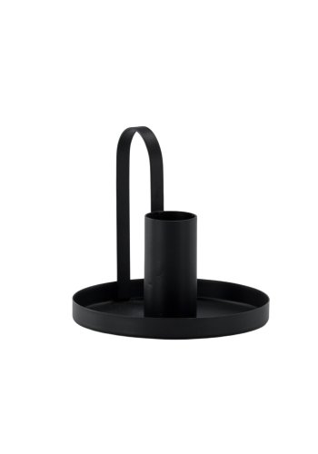 VENTURE DESIGN Crai lysestage - mat sort jern (D2xH9xB10)