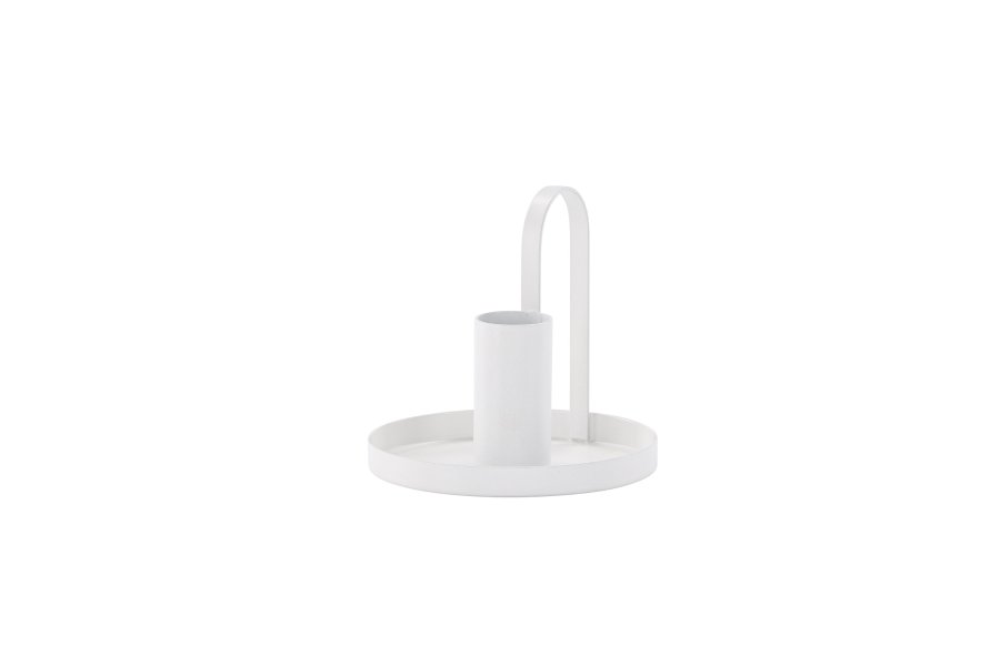 VENTURE DESIGN Crai lysestage - mat hvid jern (D2xH9xB10)