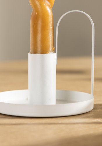 VENTURE DESIGN Crai lysestage - mat hvid jern (D2xH9xB10)