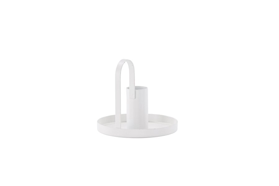 VENTURE DESIGN Crai lysestage - mat hvid jern (D2xH9xB10)