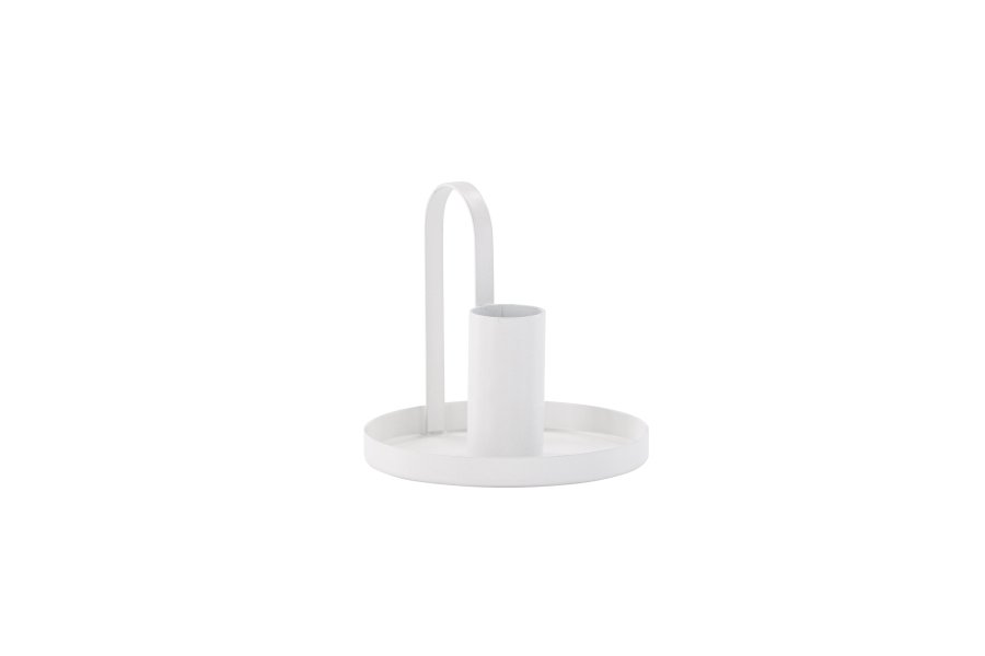 VENTURE DESIGN Crai lysestage - mat hvid jern (D2xH9xB10)