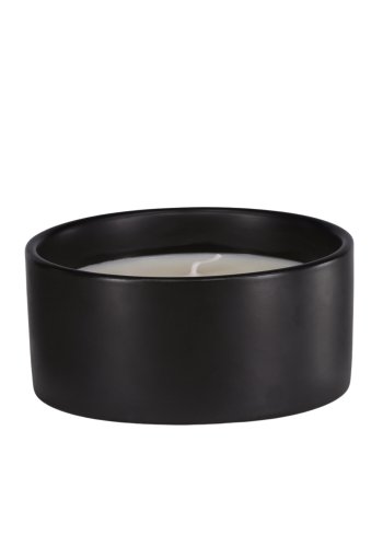VENTURE DESIGN Douglas duftlys, rund - 25% sojavoks, 25% paraffin, sort keramik (D13xH6)