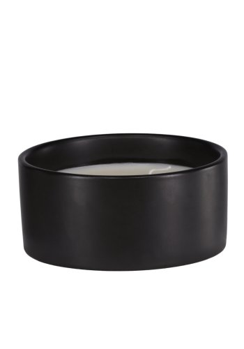 VENTURE DESIGN Douglas duftlys, rund - 25% sojavoks, 25% paraffin, sort keramik (D13xH6)