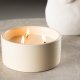 VENTURE DESIGN Douglas duftlys, rund - 25% sojavoks, 25% paraffin, beige keramik (D13xH6)