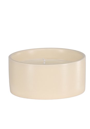 VENTURE DESIGN Douglas duftlys, rund - 25% sojavoks, 25% paraffin, beige keramik (D13xH6)