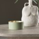 VENTURE DESIGN Douglas duftlys, rund - 25% sojavoks, 25% paraffin, grn keramik (D13xH6)