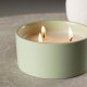VENTURE DESIGN Douglas duftlys, rund - 25% sojavoks, 25% paraffin, grn keramik (D13xH6)