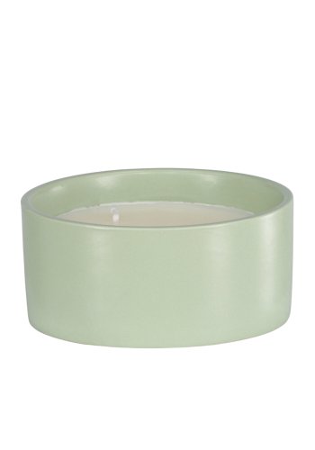 VENTURE DESIGN Douglas duftlys, rund - 25% sojavoks, 25% paraffin, grn keramik (D13xH6)