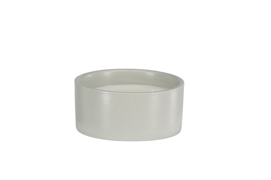 VENTURE DESIGN Douglas duftlys, rund - 25% sojavoks, 25% paraffin, lysegr keramik (D13xH6)