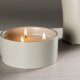 VENTURE DESIGN Douglas duftlys, rund - 25% sojavoks, 25% paraffin, lysegr keramik (D13xH6)