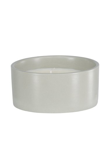 VENTURE DESIGN Douglas duftlys, rund - 25% sojavoks, 25% paraffin, lysegr keramik (D13xH6)