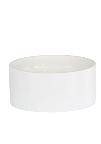 VENTURE DESIGN Douglas duftlys, rund - 25% sojavoks, 25% paraffin, offwhite keramik (D13xH6)