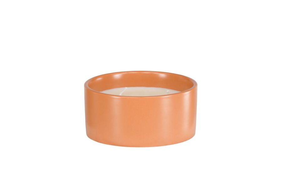 VENTURE DESIGN Douglas duftlys, rund - 25% sojavoks, 25% paraffin, ristet keramik (D13xH6)