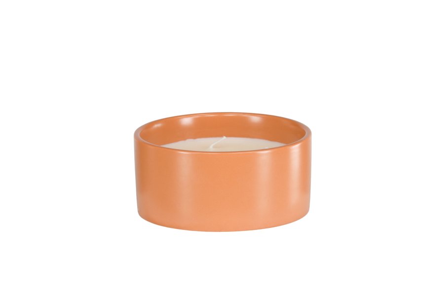 VENTURE DESIGN Douglas duftlys, rund - 25% sojavoks, 25% paraffin, ristet keramik (D13xH6)