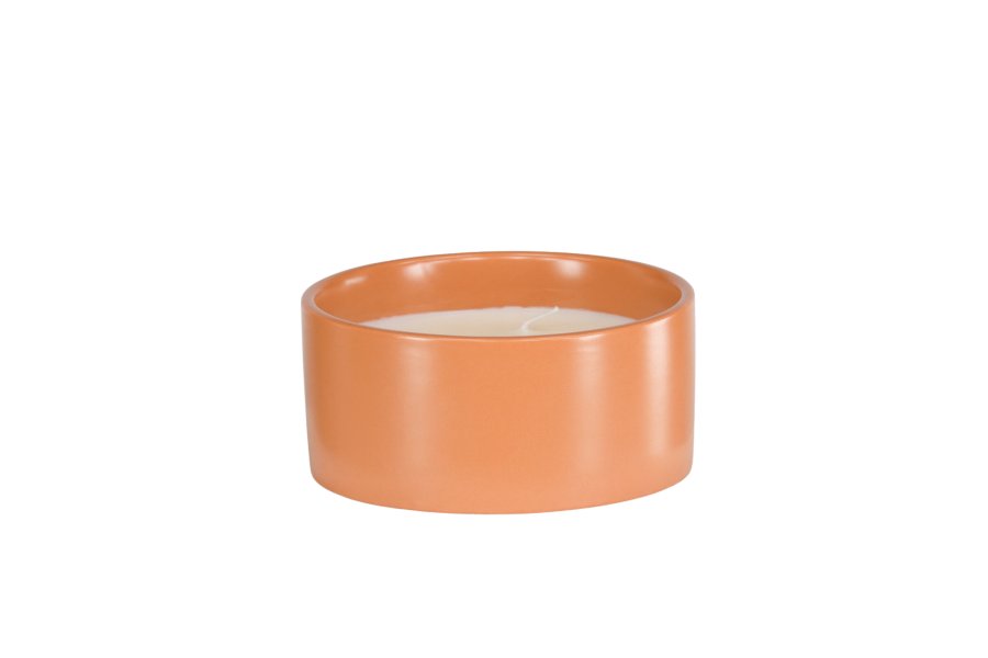 VENTURE DESIGN Douglas duftlys, rund - 25% sojavoks, 25% paraffin, ristet keramik (D13xH6)