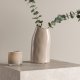 VENTURE DESIGN Ernst vase - mrk beige stentj (12x9x23H)